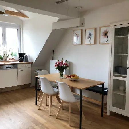 Schoene Altbauwohnung Mit Grosser Dachterrasse Fuer Bis Zu 8 Personen דירה לוראך